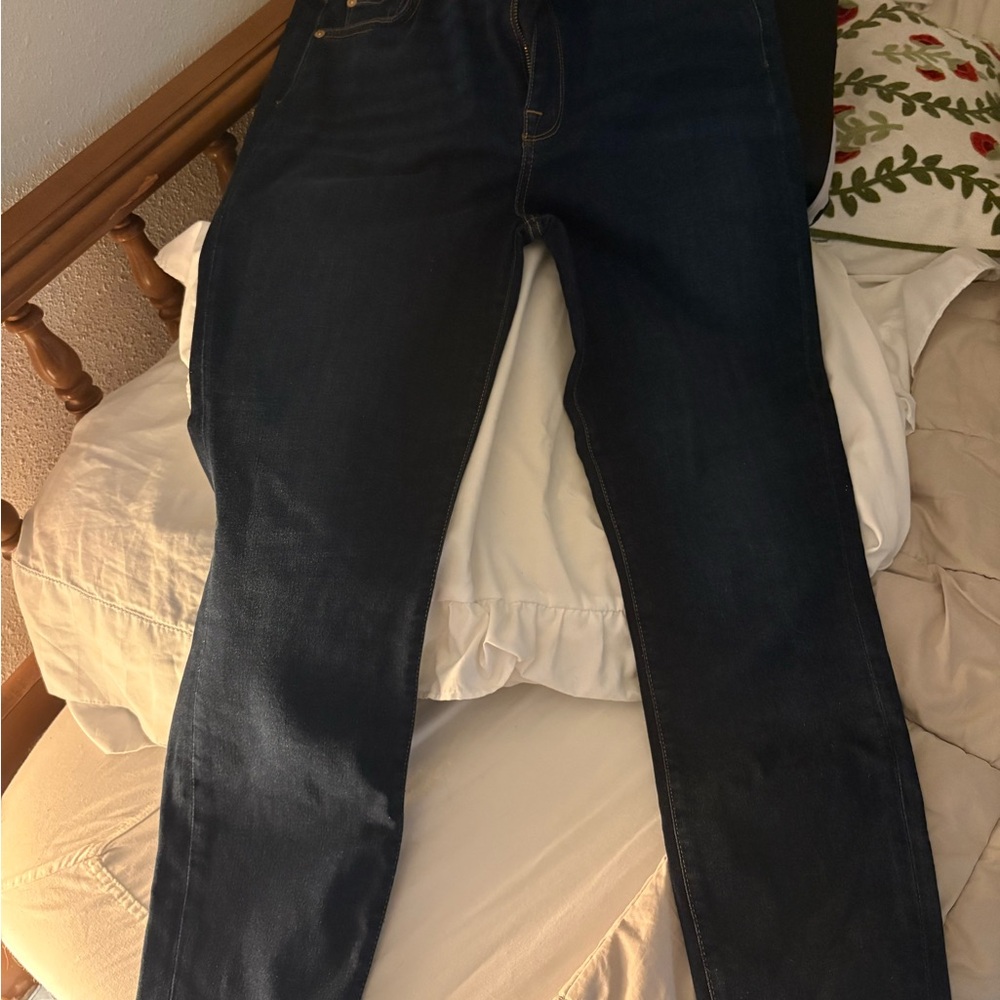 7 For All Mankind Dark Blue Skinny Jeans